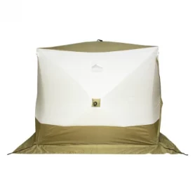 Палатка КУБ 2 Premium Long (трехслойная), оливковый-белый, Следопыт