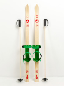 Детский лыжный комплект JUNIOR, 130 см, лыжи+крепления+палки