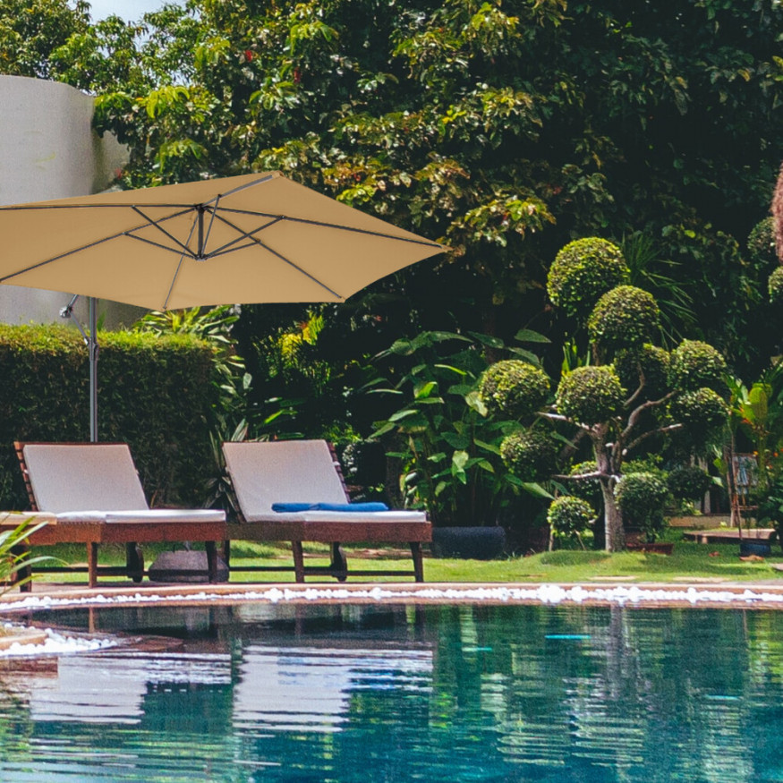 Зонт садовый (d=3 м) светло-коричневый, 6003, Green Glade